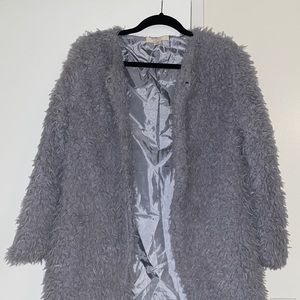 Gray Furry Jacket